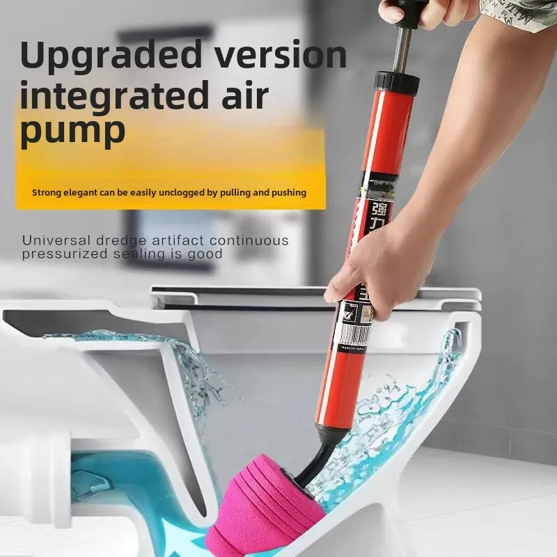 New High Pressure Toilet Unblock One Shot Toilet Pipe Plunger BATHROOM ACCESSORIES Color : Red New High Pressure Toilet Unblock One Shot Toilet Pipe Plunger BATHROOM ACCESSORIES Color : Red