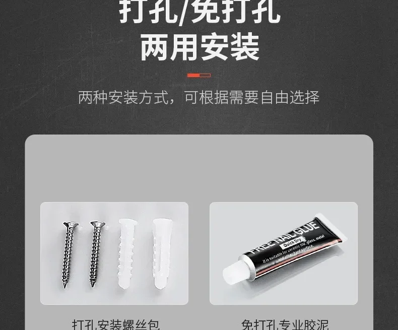 New Kitchen Storage Rack Seasoning Rack Wall-Mounted Condiment Multi-Functional Household kitchen organizer Storage Rack