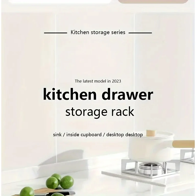 New Kitchen Storage Rack with Slide Rails