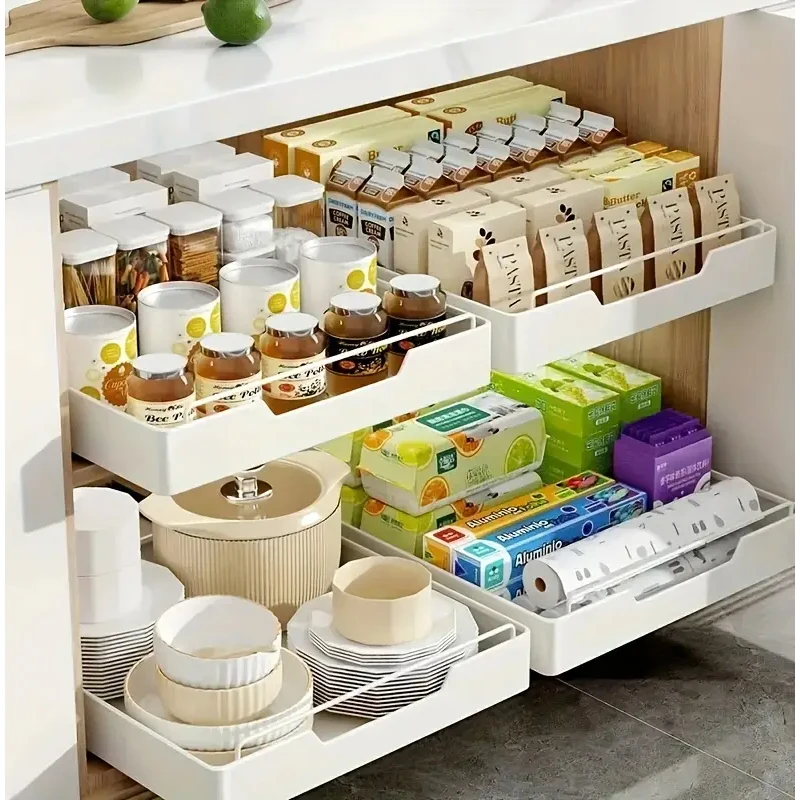 New Kitchen Storage Rack with Slide Rails