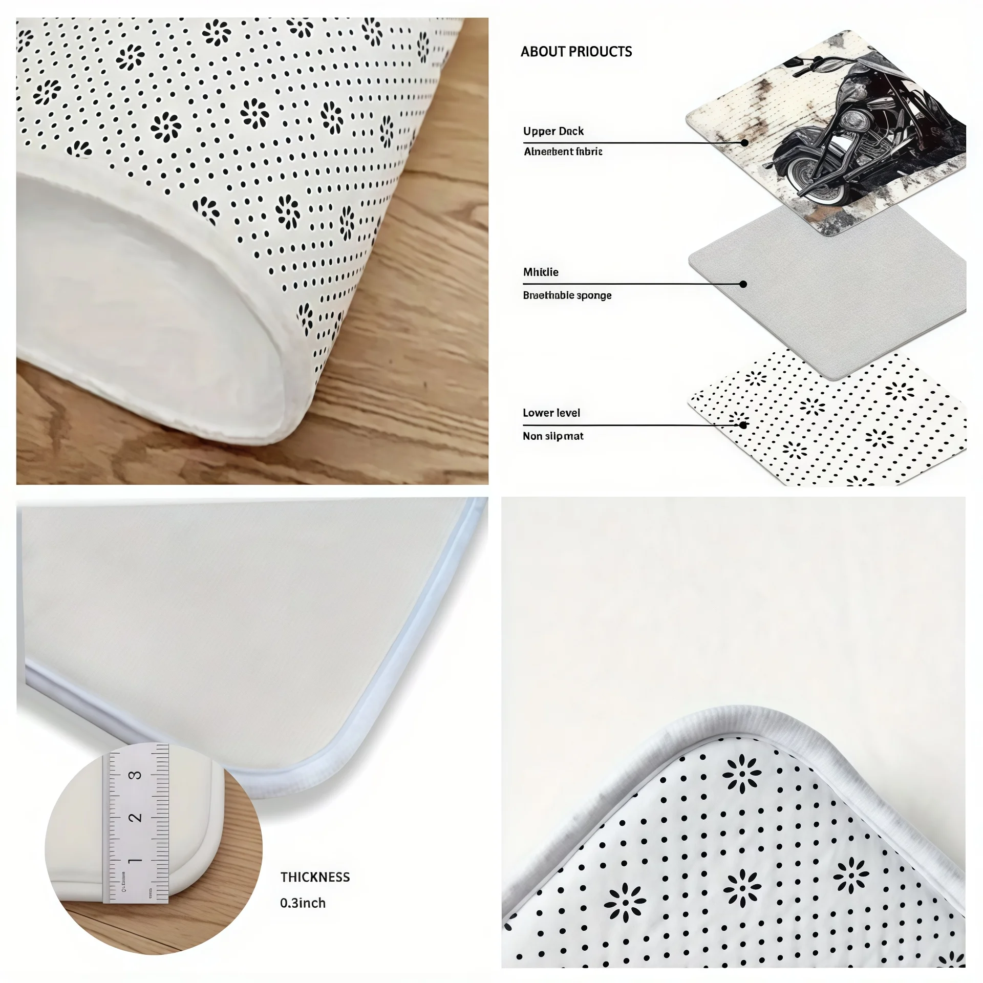 Noise Reduction Bathroom Toilet Carpet