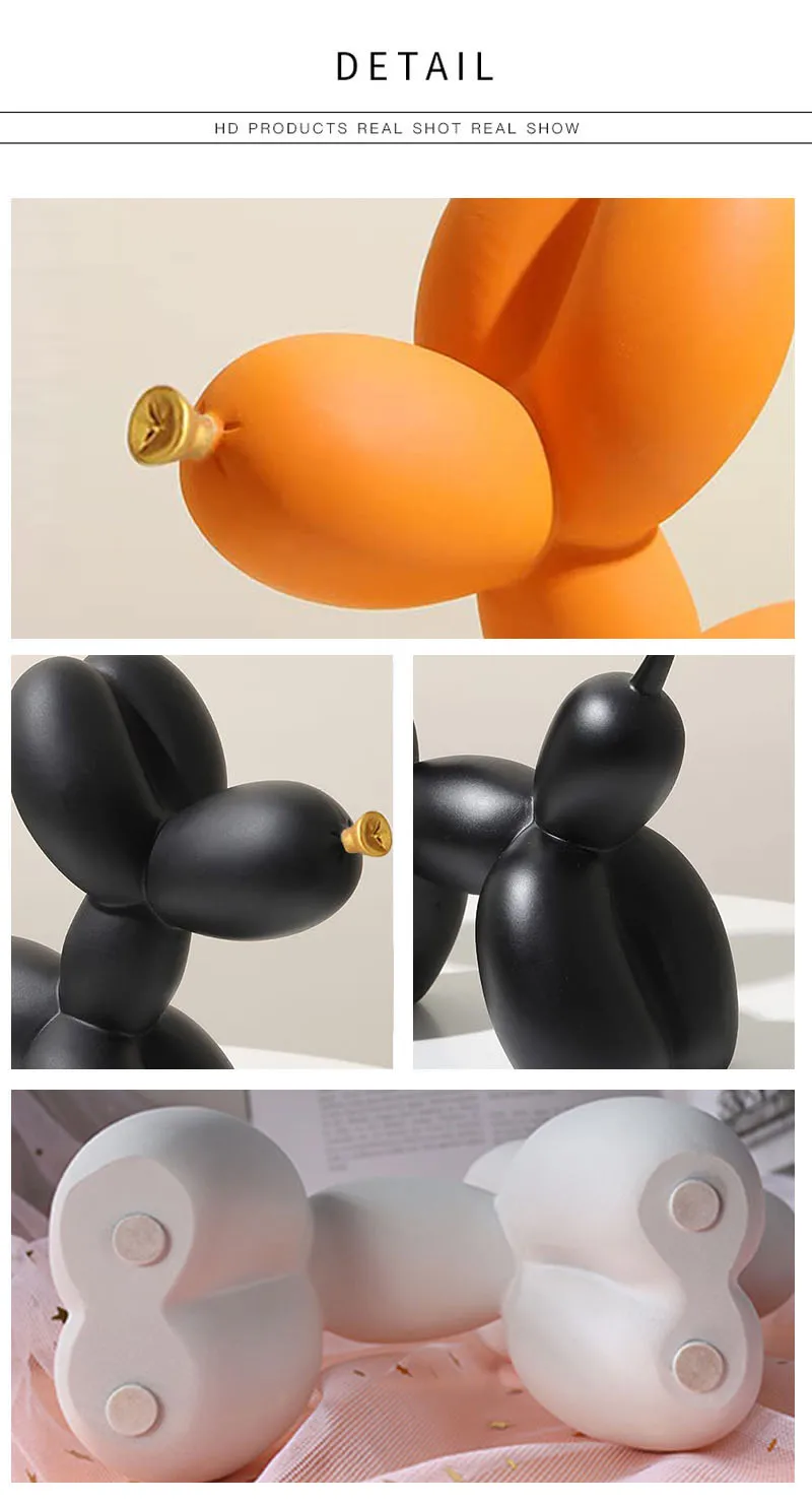 Nordic Balloon Dog Figurines for Interior