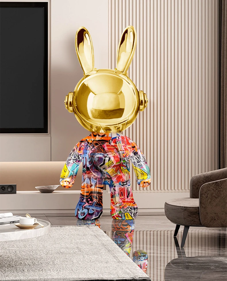 Nordic Cartoon Rabbit Statue