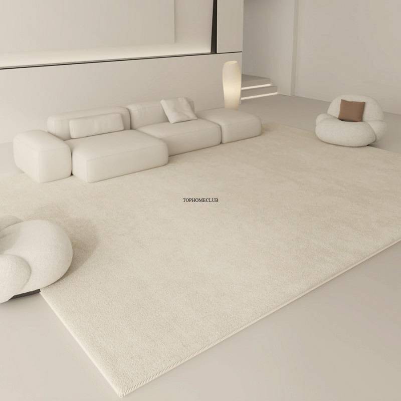 Plush Carpet Modern Thickened Minimalist Rug Fluffy Soft Bedside Mat