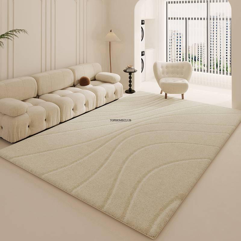 Plush Carpet Modern Thickened Minimalist Rug Fluffy Soft Bedside Mat
