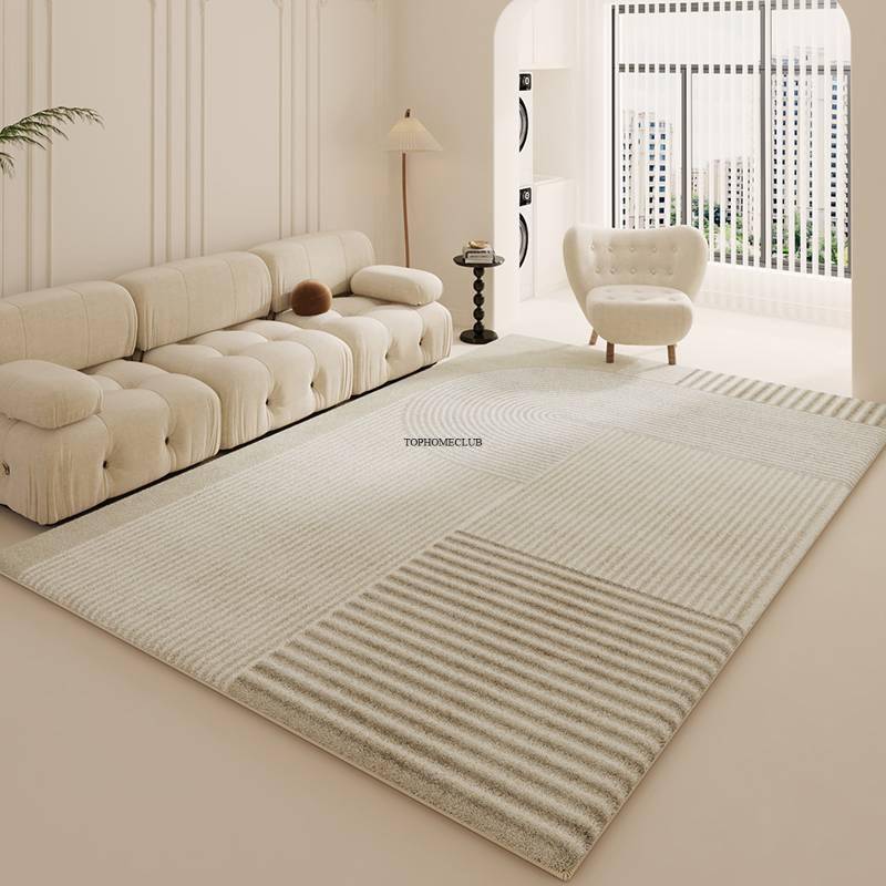 Plush Carpet Modern Thickened Minimalist Rug Fluffy Soft Bedside Mat