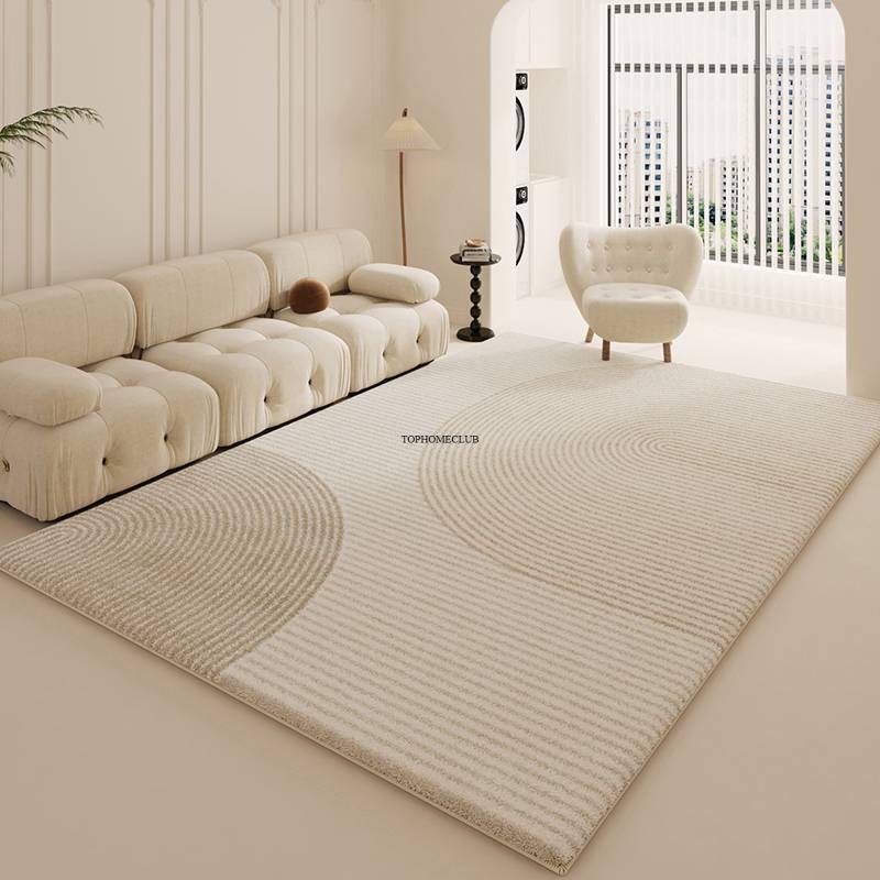 Plush Carpet Modern Thickened Minimalist Rug Fluffy Soft Bedside Mat