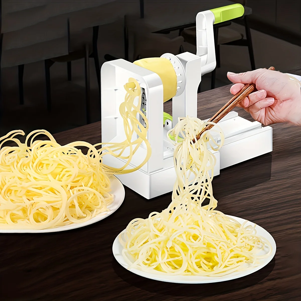 Potato Noodle Maker Stainless Steel Vegetable Spiralizer KITCHEN & DINNING Potato Noodle Maker Stainless Steel Vegetable Spiralizer KITCHEN & DINNING