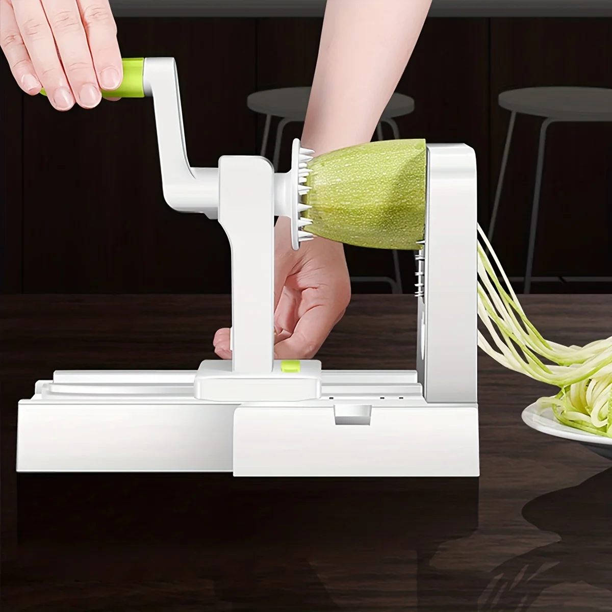Potato Noodle Maker Stainless Steel Vegetable Spiralizer KITCHEN & DINNING Potato Noodle Maker Stainless Steel Vegetable Spiralizer KITCHEN & DINNING