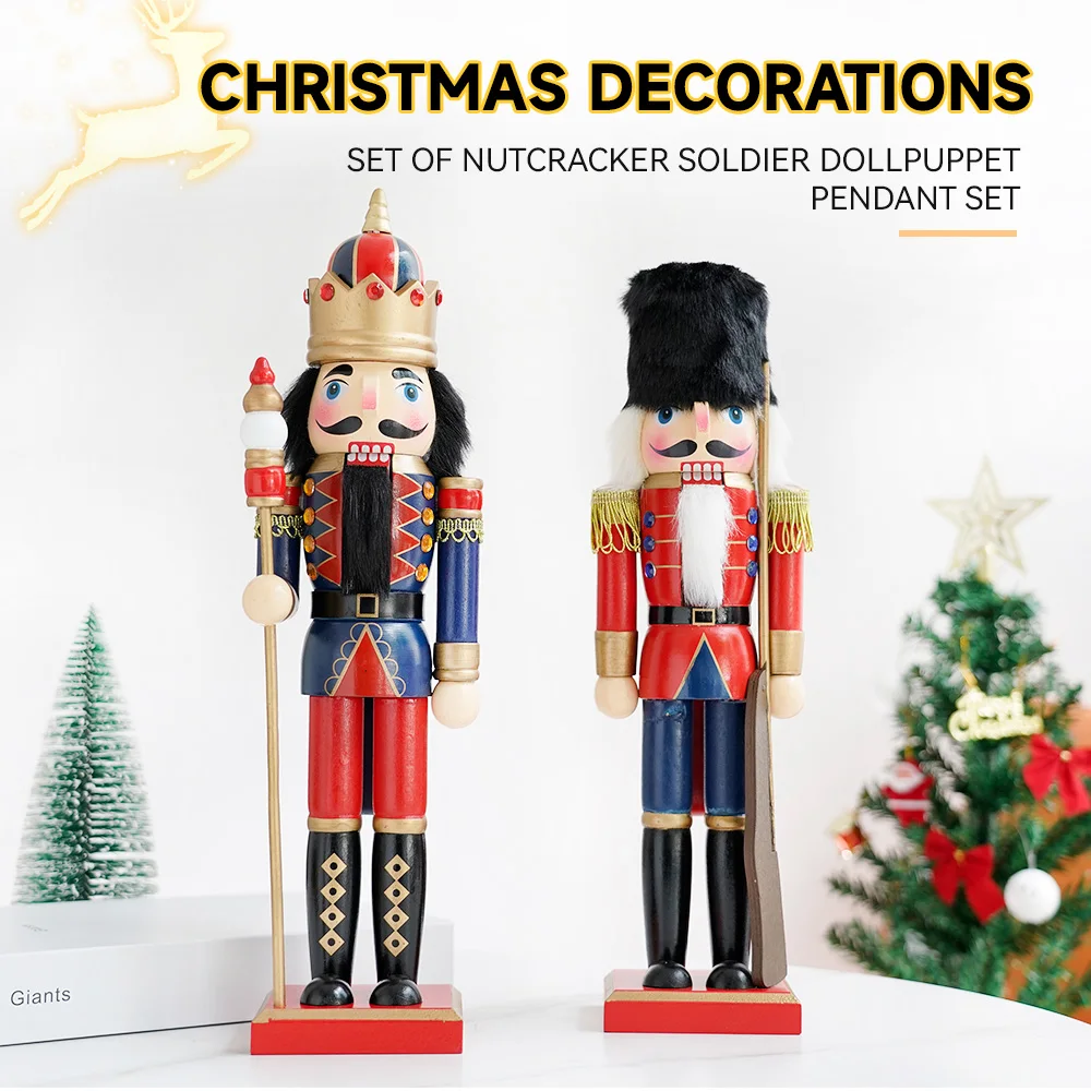 Puppet Soldier New Nutcracker Puppet Soldier Christmas Decoration European Creative Home Crafts Ornament