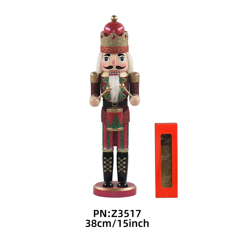 Puppet Soldier New Nutcracker Puppet Soldier Christmas Decoration European Creative Home Crafts Ornament Color: 3 Puppet Soldier New Nutcracker Puppet Soldier Christmas Decoration European Creative Home Crafts Ornament Color: 3