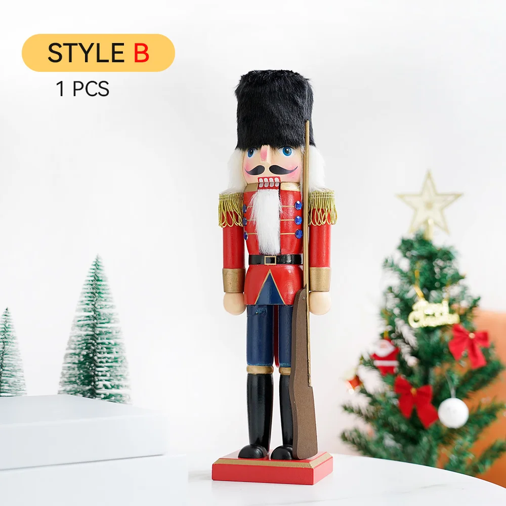 Puppet Soldier New Nutcracker Puppet Soldier Christmas Decoration European Creative Home Crafts Ornament