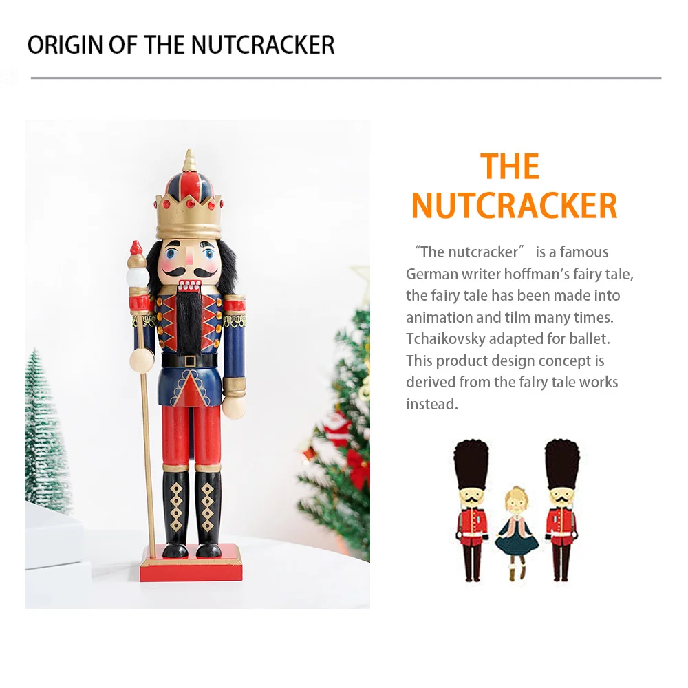 Puppet Soldier New Nutcracker Puppet Soldier Christmas Decoration European Creative Home Crafts Ornament