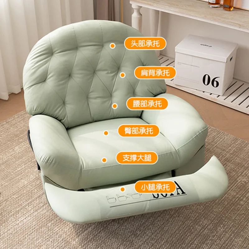 Recliner For Home Office Bedroom Salon Lounge Modern Armchair MODERN FURNITURES Color : grey|white|green|orange Recliner For Home Office Bedroom Salon Lounge Modern Armchair MODERN FURNITURES Color : grey|white|green|orange