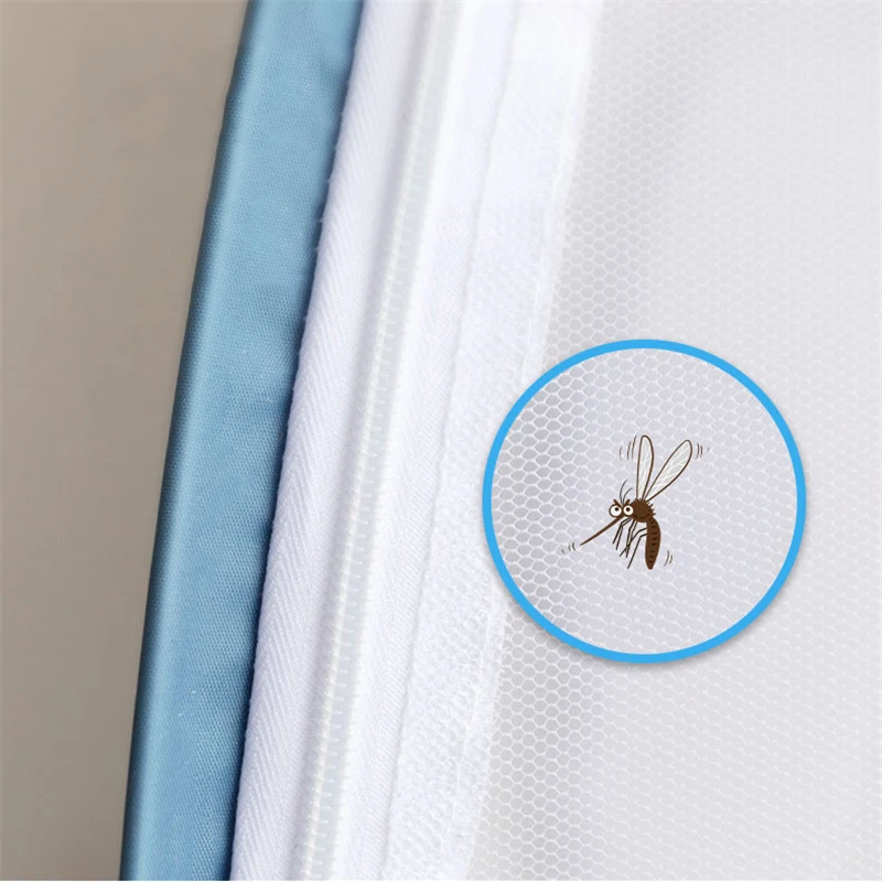 Simple Yurt Mosquito Net Portable Camping Tent Single Double Bed Canopy For Adult Foldable Bunk Mesh Net Breathable Mosquito Net