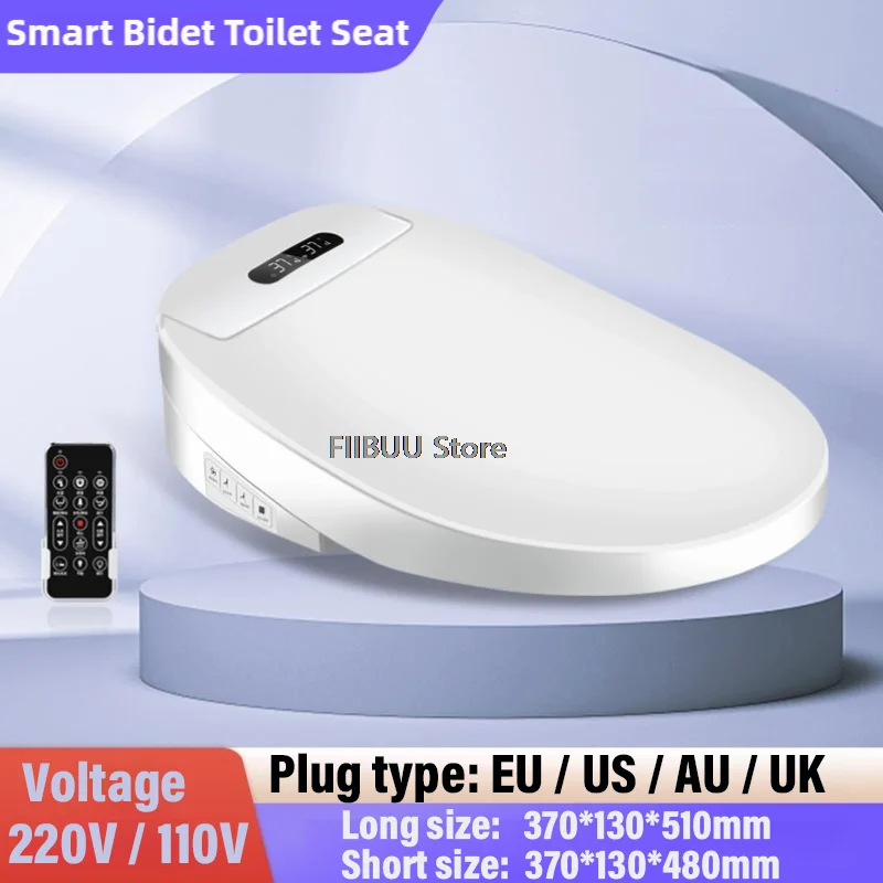 Smart Bidet Toilet Seat with Instant Heating Remote Control