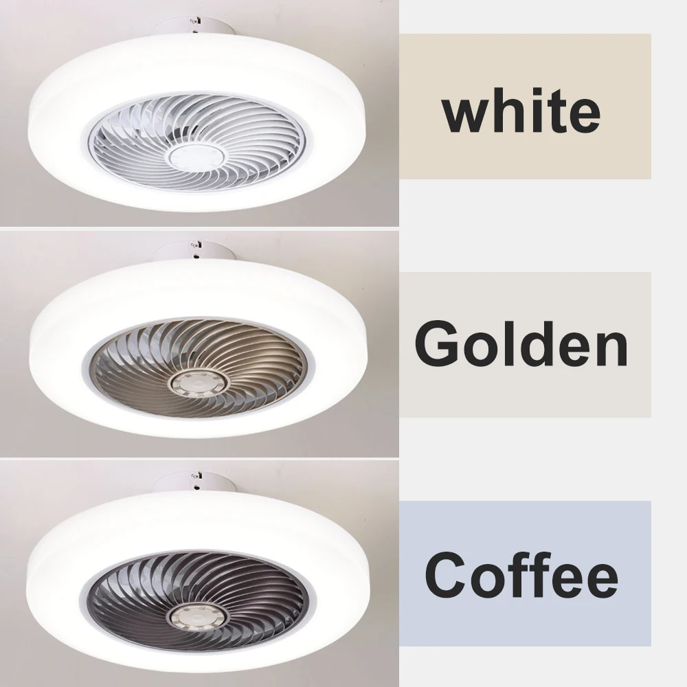 Smart Ceiling Fan Fans With Lights Remote Control Bedroom Decor LIGHTING Blade Color : white|golden|coffee Smart Ceiling Fan Fans With Lights Remote Control Bedroom Decor LIGHTING Blade Color : white|golden|coffee