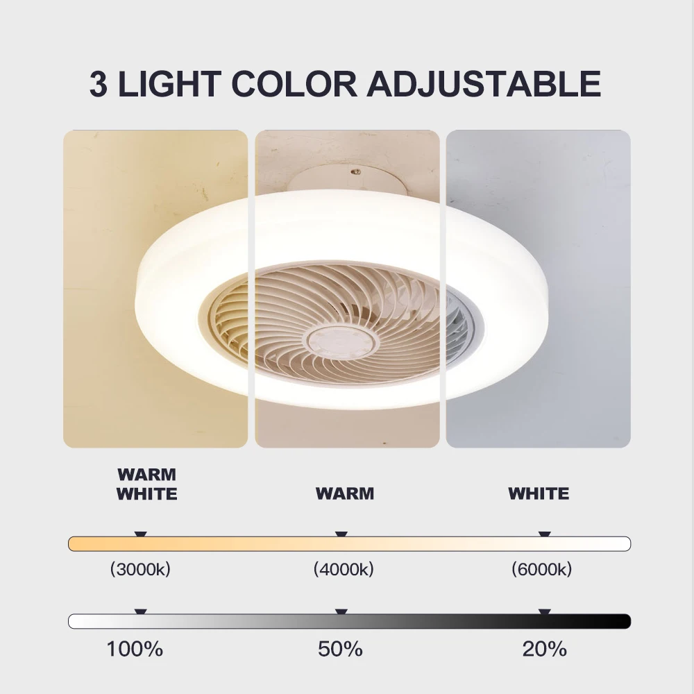 Smart Ceiling Fan Fans With Lights Remote Control Bedroom Decor LIGHTING Blade Color : white|golden|coffee Smart Ceiling Fan Fans With Lights Remote Control Bedroom Decor LIGHTING Blade Color : white|golden|coffee
