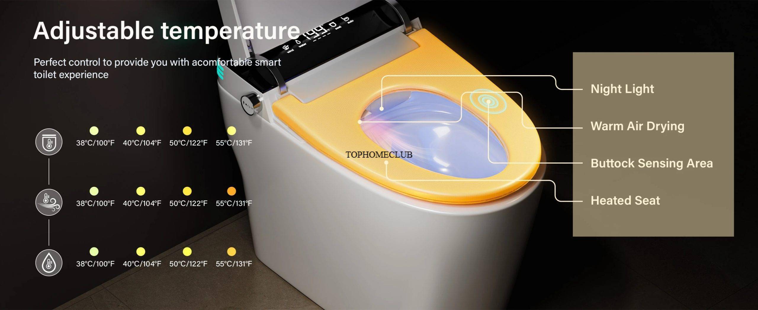 Smart Toilet with Built-in Bidet Smart Toilet with Built-in Bidet