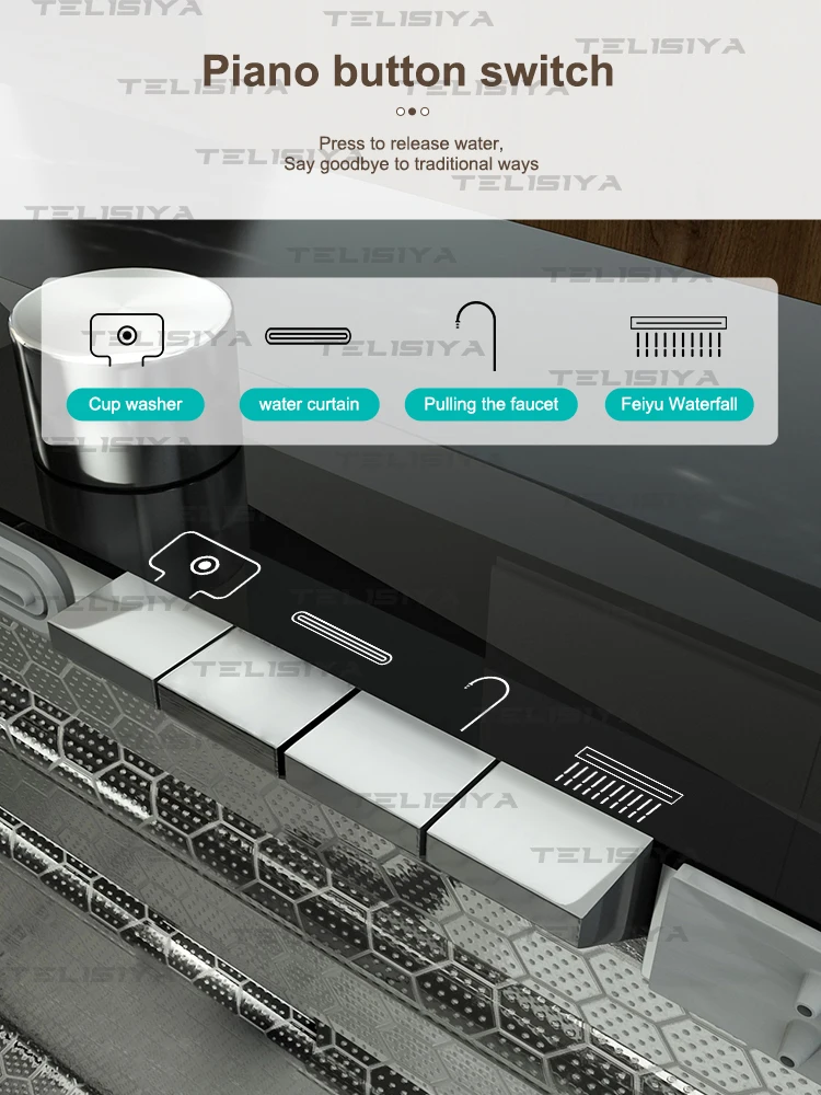 Stainless Steel Kitchen Sink Digital Display Waterfall Wash Dish Basin Multifunctional With Rack For Knife Large Single Slot Stainless Steel Kitchen Sink Digital Display Waterfall Wash Dish Basin Multifunctional With Rack For Knife Large Single Slot