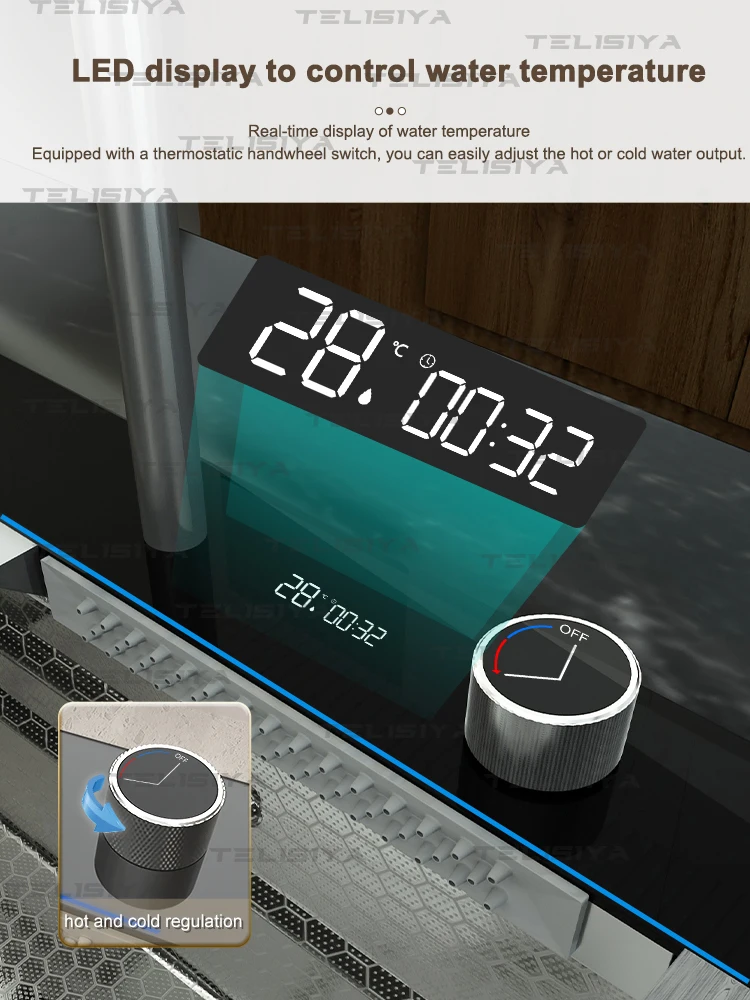 Stainless Steel Kitchen Sink Digital Display Waterfall Wash Dish Basin Multifunctional With Rack For Knife Large Single Slot Stainless Steel Kitchen Sink Digital Display Waterfall Wash Dish Basin Multifunctional With Rack For Knife Large Single Slot