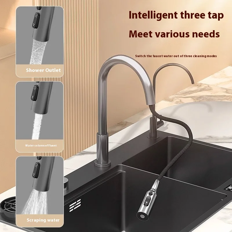 Stainless Steel Kitchen Sink Multifunctional Smart Double slot Purification Sterilized Fruit KITCHEN & DINNING Color : SE7847-T1|SE7847-T3|SE7847-T2|SE7847-T4 Stainless Steel Kitchen Sink Multifunctional Smart Double slot Purification Sterilized Fruit KITCHEN & DINNING Color : SE7847-T1|SE7847-T3|SE7847-T2|SE7847-T4
