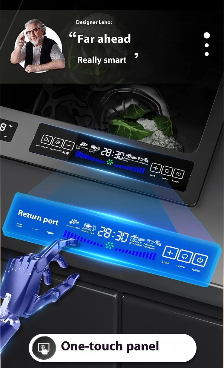 Stainless Steel Kitchen Sink Multifunctional Smart Double slot Purification Sterilized Fruit Stainless Steel Kitchen Sink Multifunctional Smart Double slot Purification Sterilized Fruit