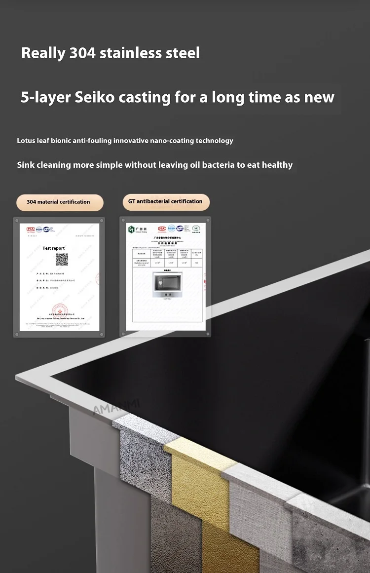 Stainless Steel Kitchen Sink Multifunctional Smart Double slot Purification Sterilized Fruit Stainless Steel Kitchen Sink Multifunctional Smart Double slot Purification Sterilized Fruit