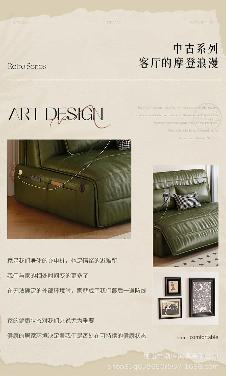 Strong 2 Seats Electric Sofa Loveseat Italian Designer Oversized Recliner chair