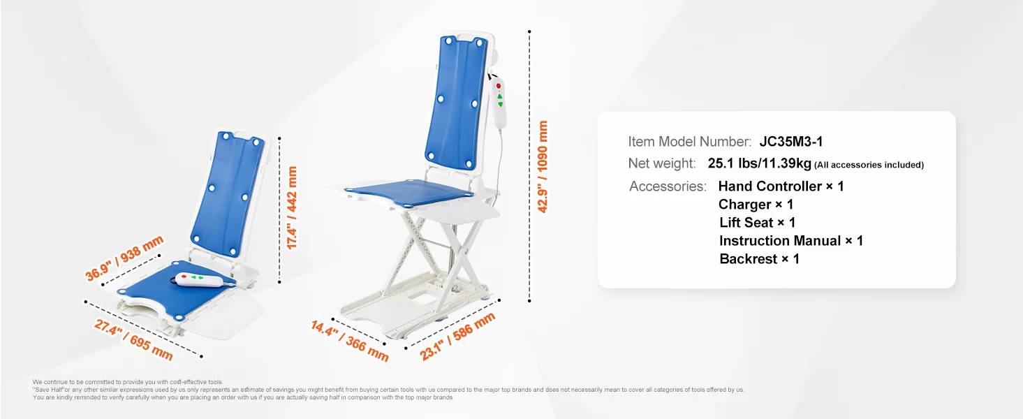 SucceBuy Electric Chair Lift Devices to Lift Elderly off Floor