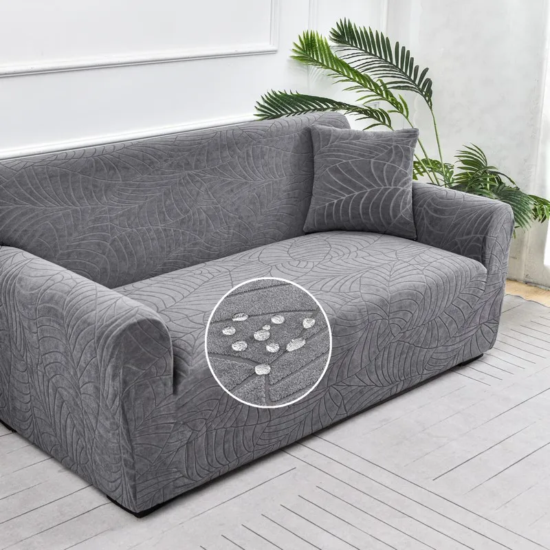Thick Jacquard Sofa Cover for Living Room Elastic Sofa Cover LINENS & BEDDING Color: Dark gray Specification: 4 seater(235-300cm)|3 seater(185-230cm)|2 seater(145-180cm)|1 seater(90-140cm)) Thick Jacquard Sofa Cover for Living Room Elastic Sofa Cover LINENS & BEDDING Color: Dark gray Specification: 4 seater(235-300cm)|3 seater(185-230cm)|2 seater(145-180cm)|1 seater(90-140cm))