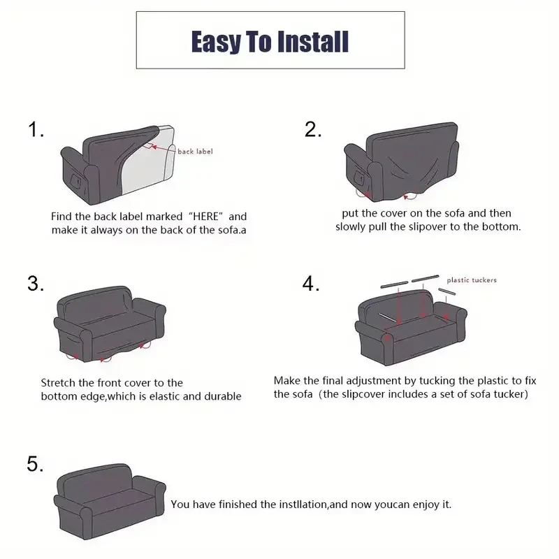 Thick Jacquard Sofa Cover for Living Room Elastic Sofa Cover