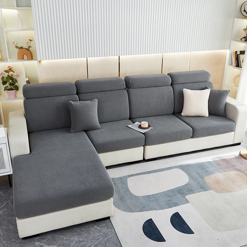 Thicken Sofa Seat Cushion Cover Jacquard Chair Cover