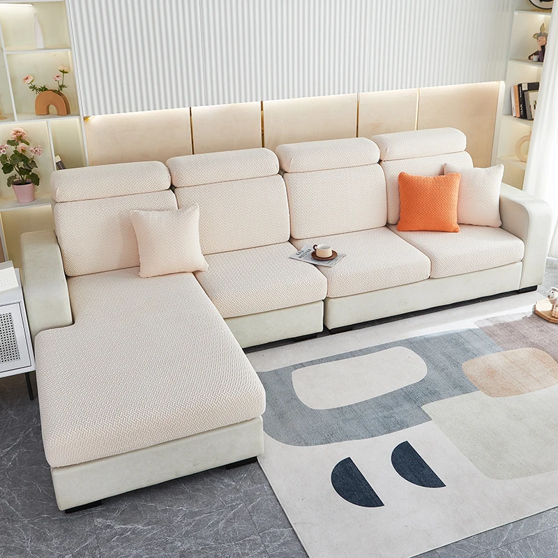 Thicken Sofa Seat Cushion Cover Jacquard Chair Cover