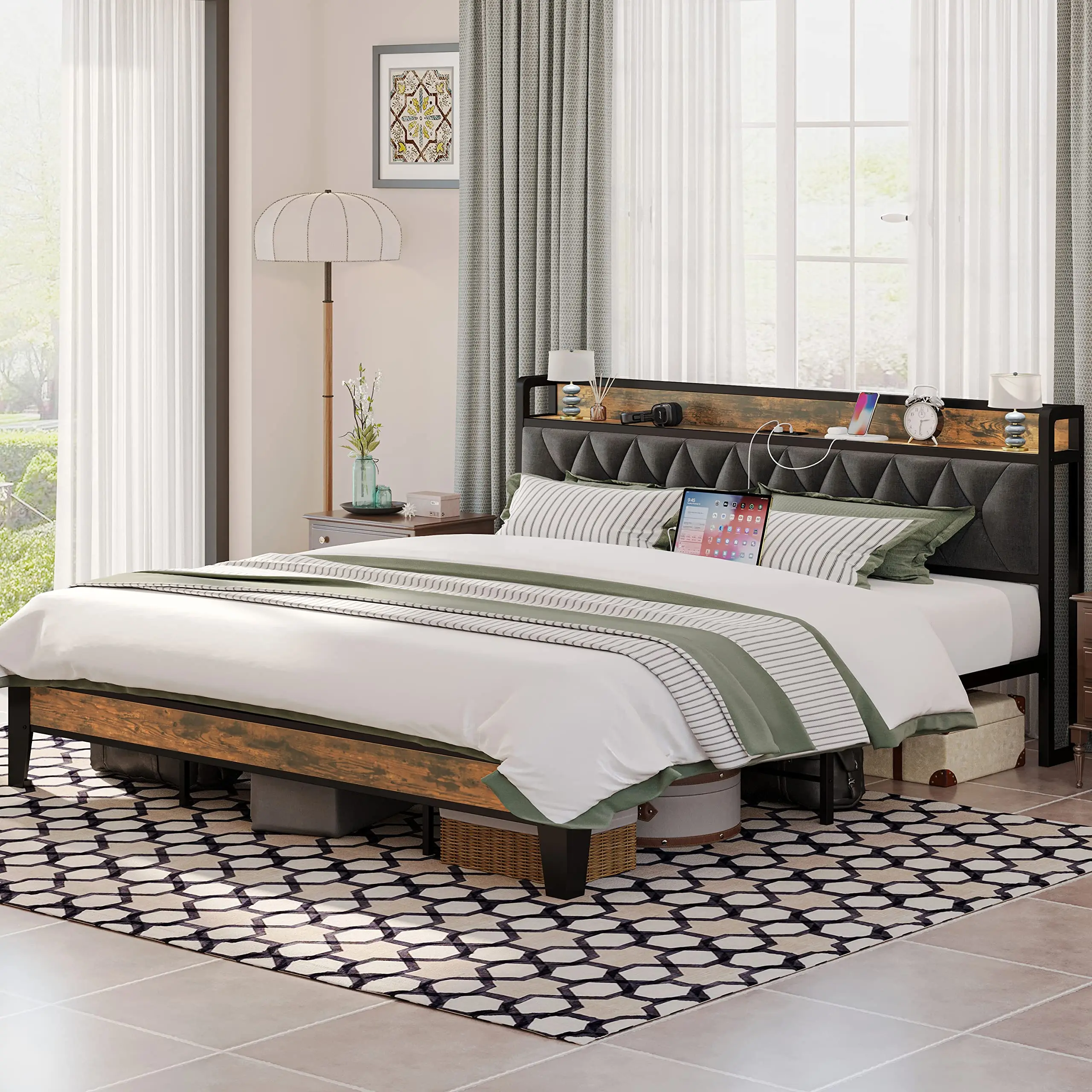 Twin/TwinXL/Full/Queen/King/CaliforniaKing Bed Frames MODERN FURNITURES Size : Queen|Full|TwinXL|Twin|King|CaliforniaKing Twin/TwinXL/Full/Queen/King/CaliforniaKing Bed Frames MODERN FURNITURES Size : Queen|Full|TwinXL|Twin|King|CaliforniaKing