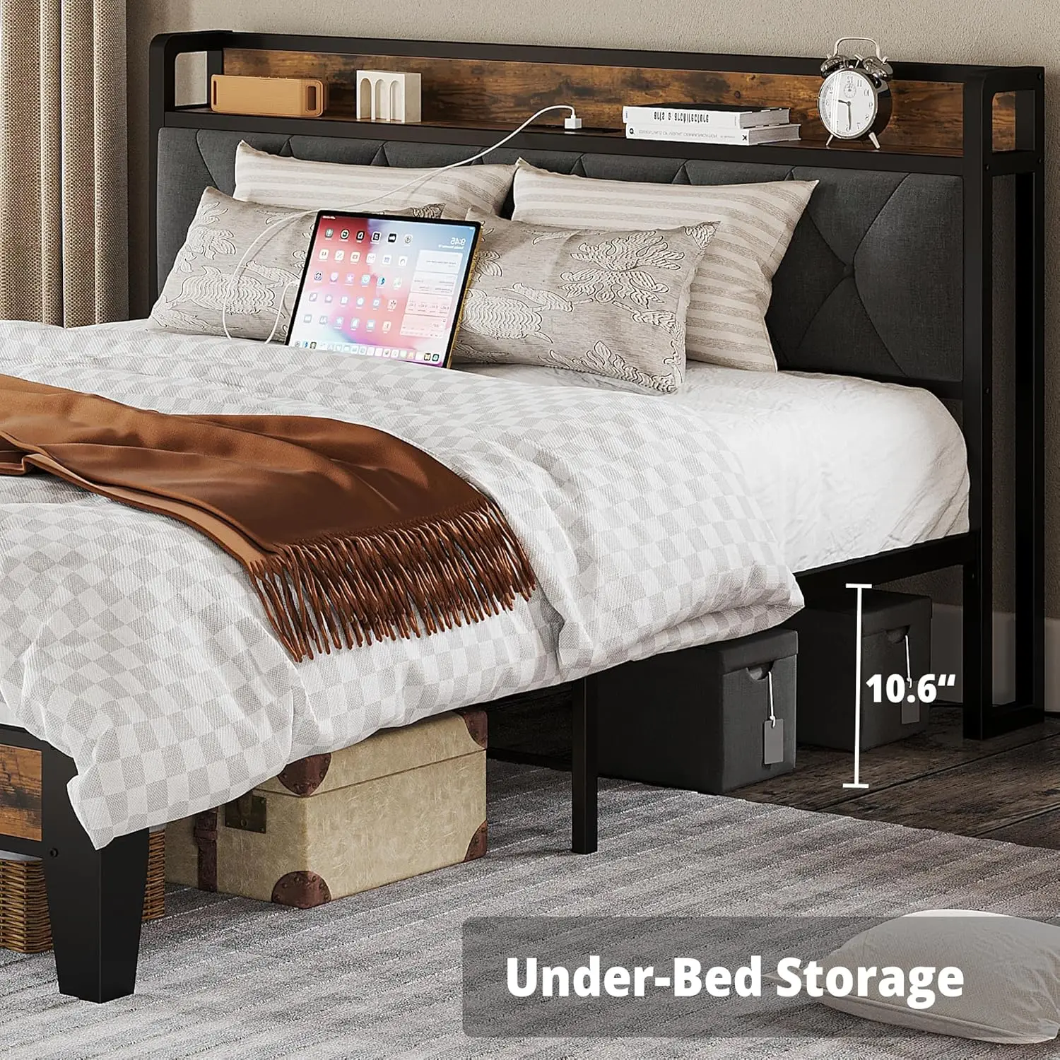 Twin/TwinXL/Full/Queen/King/CaliforniaKing Bed Frames MODERN FURNITURES Size : Queen|Full|TwinXL|Twin|King|CaliforniaKing Twin/TwinXL/Full/Queen/King/CaliforniaKing Bed Frames MODERN FURNITURES Size : Queen|Full|TwinXL|Twin|King|CaliforniaKing