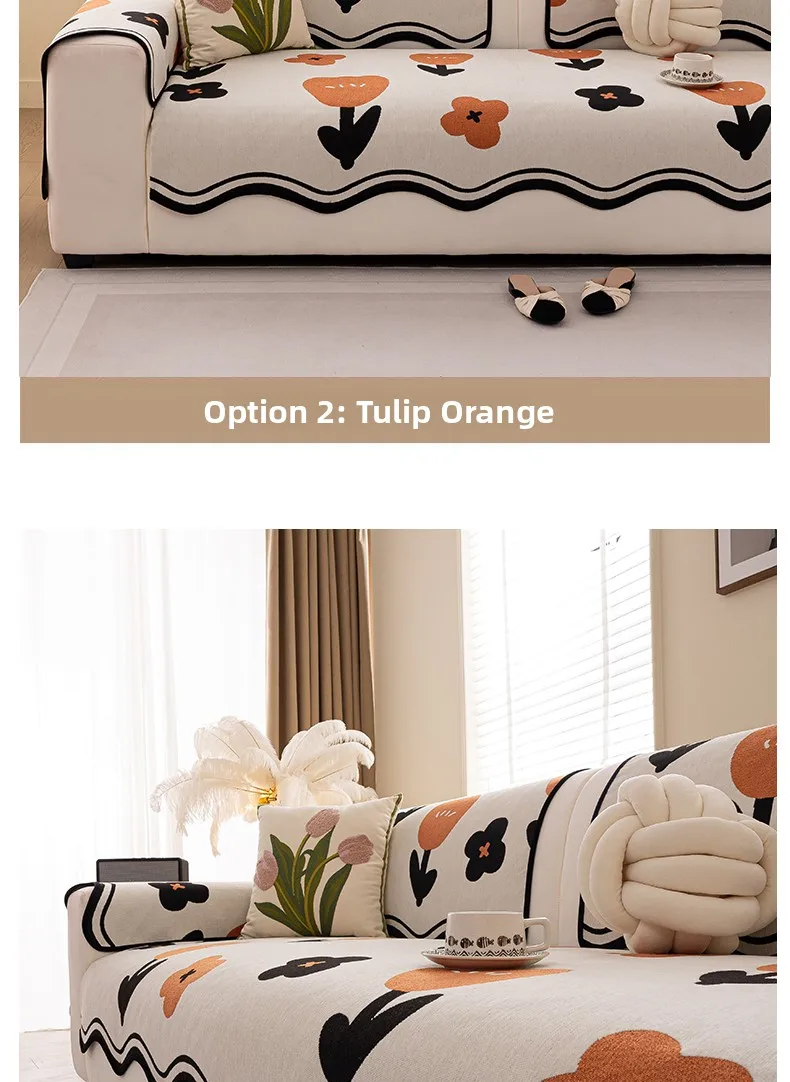 Universal Four Seasons Fixed Luxury Anti-Slip Sofa Cushion Cover