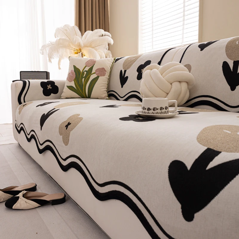 Universal Four Seasons Fixed Luxury Anti-Slip Sofa Cushion Cover LINENS & BEDDING Color : Tulip-coffee-sofa towel Universal Four Seasons Fixed Luxury Anti-Slip Sofa Cushion Cover LINENS & BEDDING Color : Tulip-coffee-sofa towel