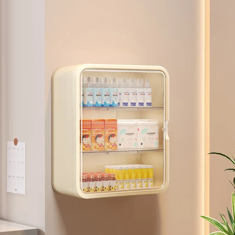 Wall hanging no punching family installation standing medical cabinet