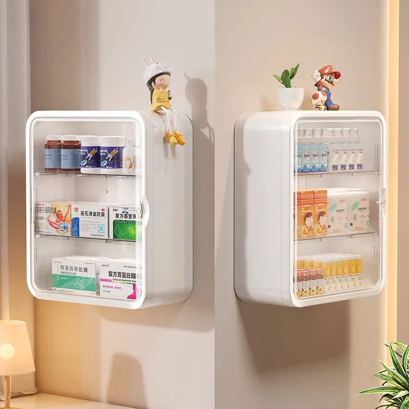 Wall hanging no punching family installation standing medical cabinet