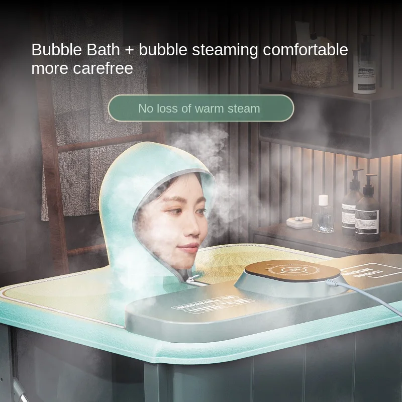 househo bath bucket adult folding winter can be heated bath bucket