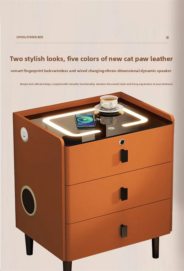 simple smart bedside table