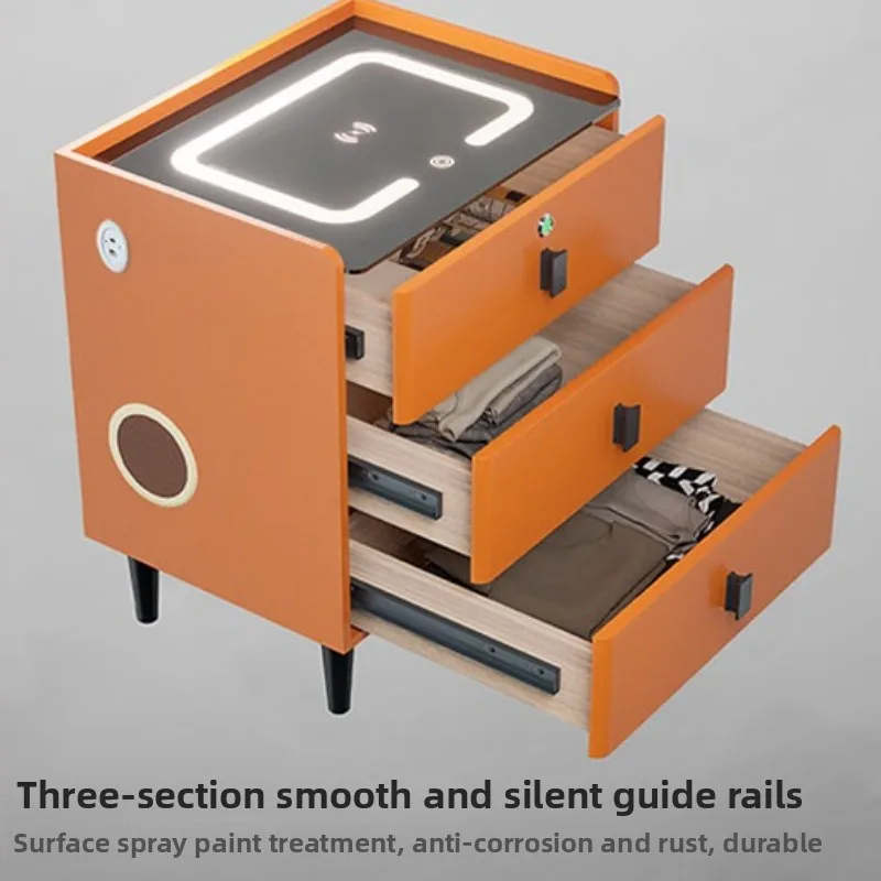 simple smart bedside table MODERN FURNITURES Size : 50x40x60cm simple smart bedside table MODERN FURNITURES Size : 50x40x60cm