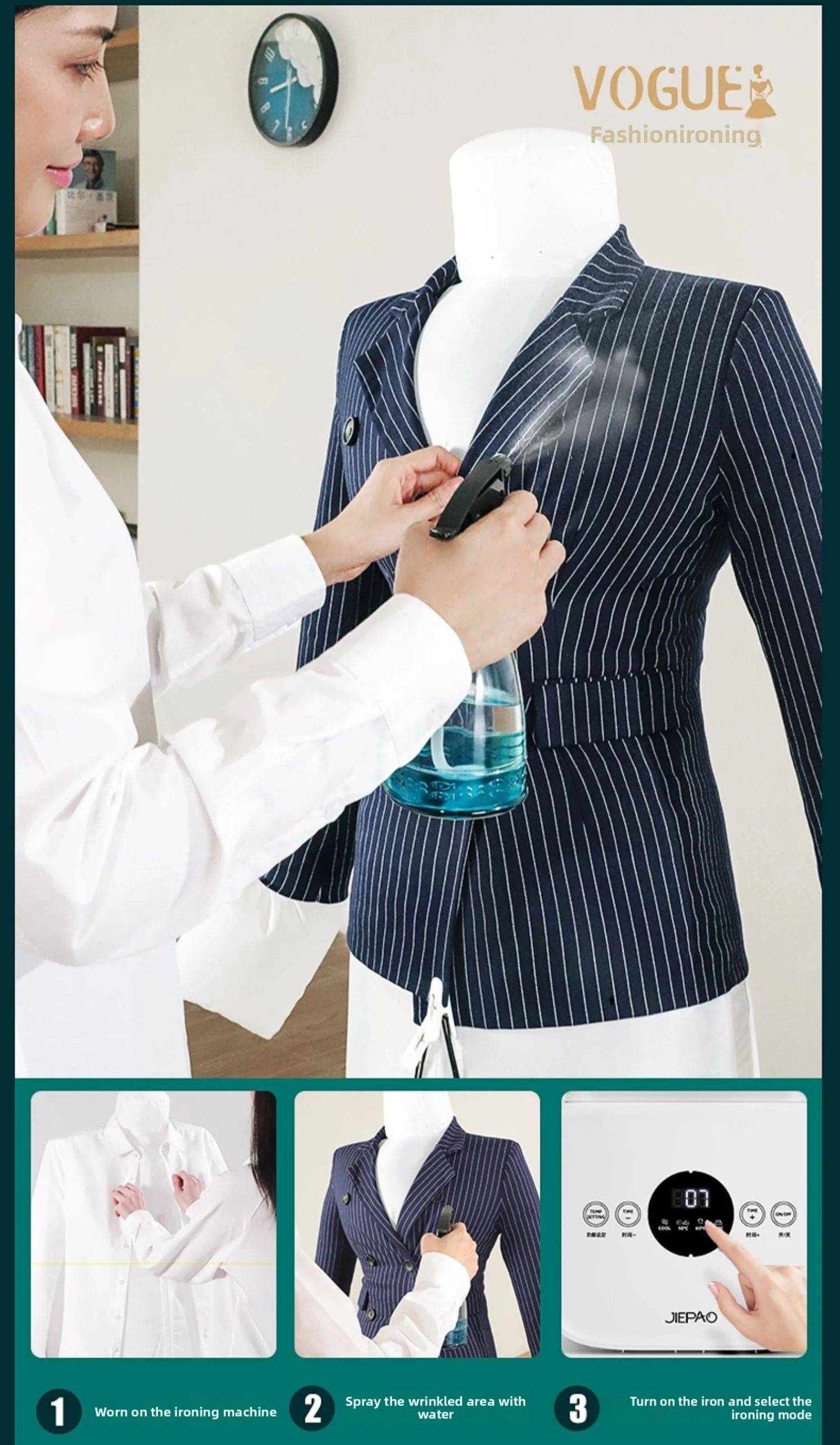Fully Automatic Human-Shaped Garment Steamer