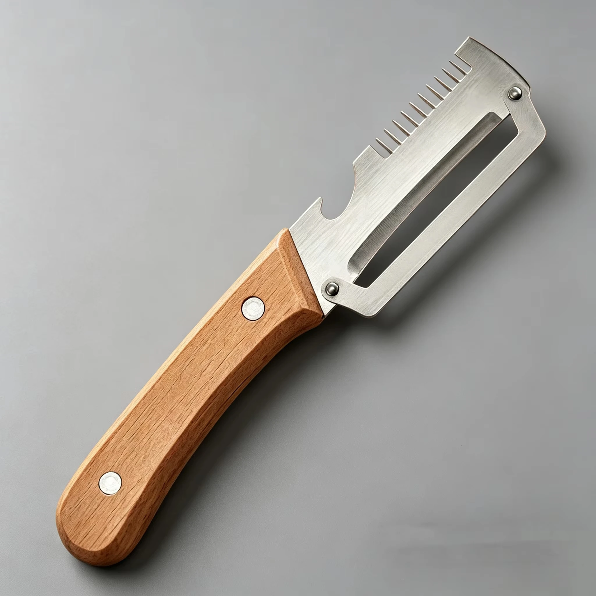 Stainless Steel Peeler with Wooden Handle for Peeling Slicing Fruits Vegetables Stainless Steel Peeler with Wooden Handle for Peeling Slicing Fruits Vegetables