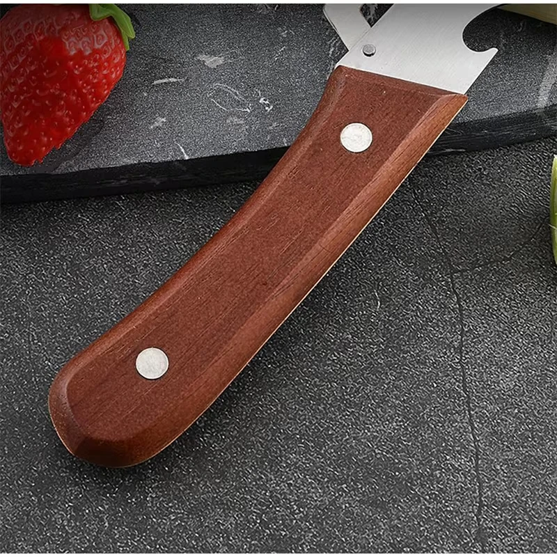 Stainless Steel Peeler with Wooden Handle for Peeling Slicing Fruits Vegetables Stainless Steel Peeler with Wooden Handle for Peeling Slicing Fruits Vegetables