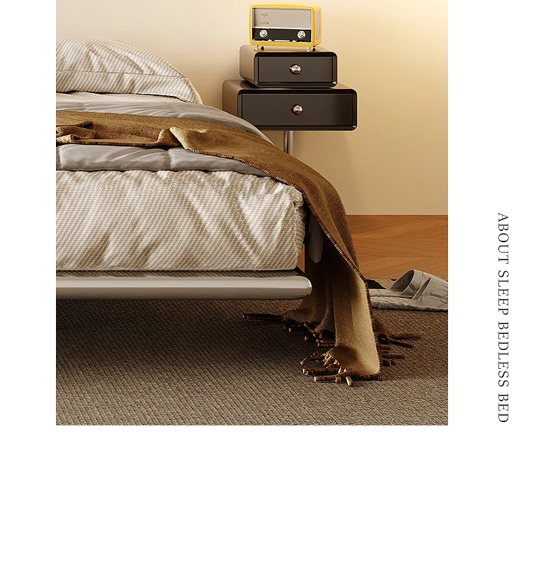 Italian Metal Beds 200×180cm Floating Designer Luxury Loft Double Bed Frames Cabinets Adults Cama Matrimonial Furniture Home Italian Metal Beds 200×180cm Floating Designer Luxury Loft Double Bed Frames Cabinets Adults Cama Matrimonial Furniture Home