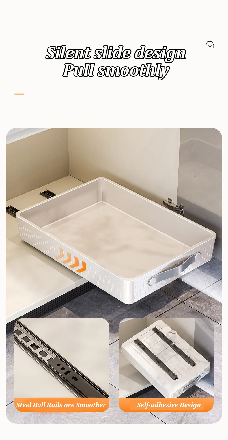 Kitchen Sliding Drawer with Slide Rail Kitchen Sliding Drawer with Slide Rail