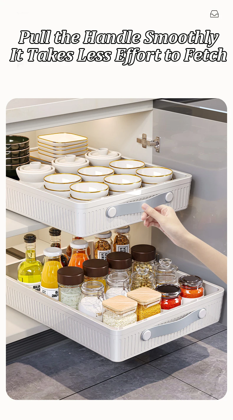 Kitchen Sliding Drawer with Slide Rail Kitchen Sliding Drawer with Slide Rail