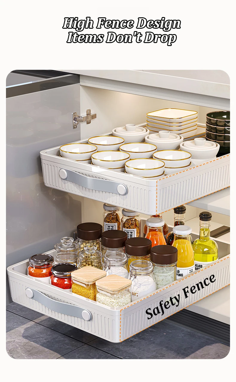 Kitchen Sliding Drawer with Slide Rail Kitchen Sliding Drawer with Slide Rail